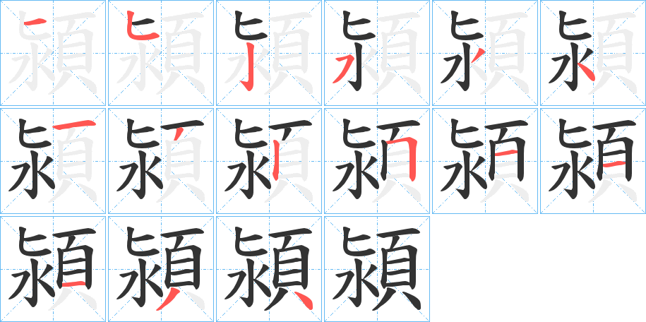 潁的筆順筆畫