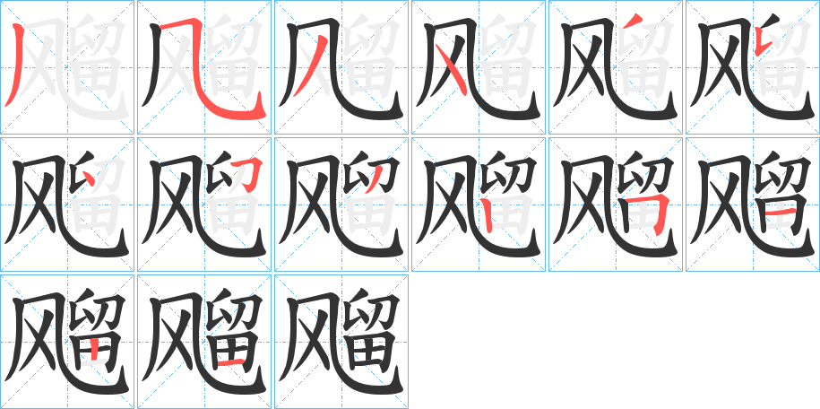 飗的筆順筆畫