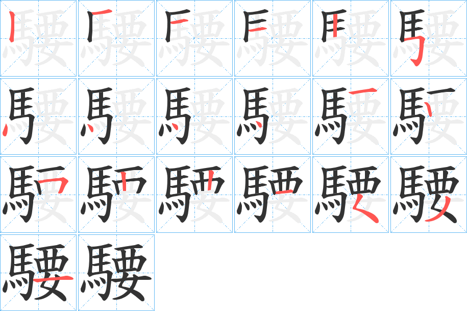 騕的筆順筆畫